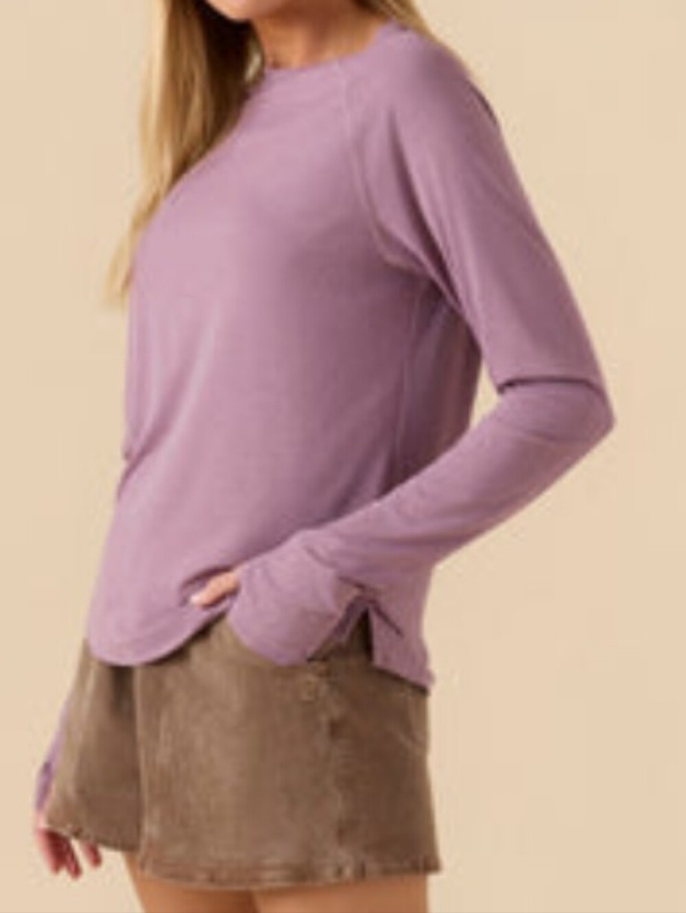 Outerknown Sun Shirt Lilac Small